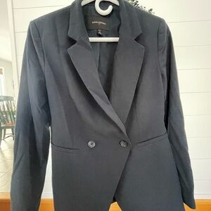 3/20$ Banana Republic Women's Blue Double-Breasted Blazer